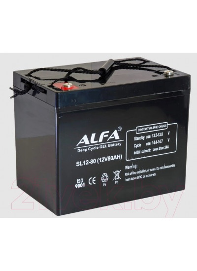 Аккумулятор лодочный ALFA battery SL12-80 (80 А/ч)