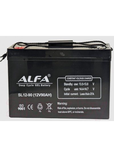 Аккумулятор лодочный ALFA battery SL12-90 (90 А/ч)