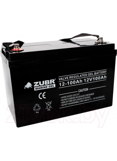 Аккумулятор лодочный Zubr Marine Gel NPG 12-100Ah (100 А/ч)