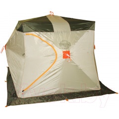 Палатка Митек Омуль Куб 1 Люкс (хаки/бежевый)