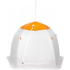 Палатка Пингвин Shelters Shelters MrFisher двухместная, зонт / 5279153 (белый/оранжевый)