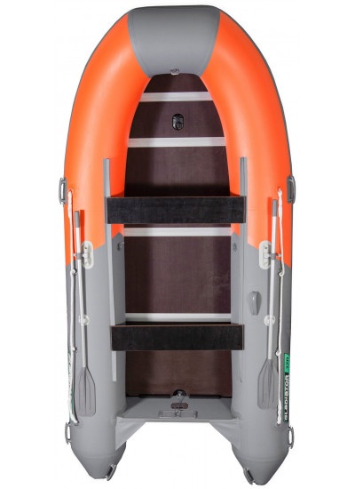 Лодка ПВХ GLADIATOR B370 оранжевый/серый