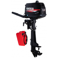 Мотор лодочный Hangkai 5.0 HP 2-х тактный + бак 12 литров