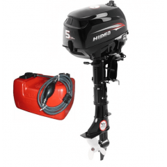 Мотор лодочный HIDEA HDF5HAS + бак 12 литров