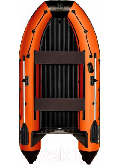 Лодка ПВХ Kitt Boats 300 НДНД (черный/оранжевый)