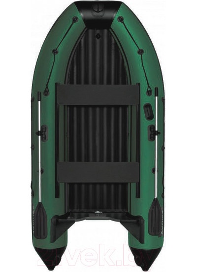 Лодка ПВХ Kitt Boats 370 НДНД (черный/зеленый)