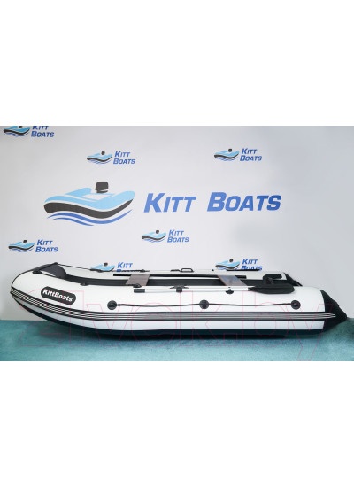 Лодка ПВХ Kitt Boats 390 НДНД (черный/белый)