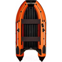 Лодка ПВХ Kitt Boats 330 НДНД (черный/оранжевый)