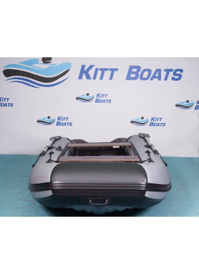 Лодка ПВХ Kitt Boats 410 НДНД (черный/серый)