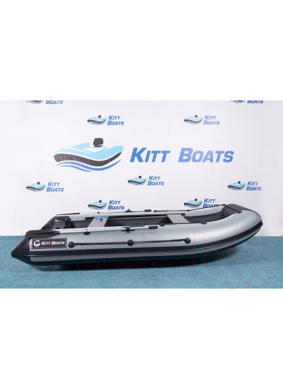 Лодка ПВХ Kitt Boats 390 НДНД (черный/серый)