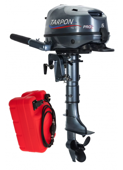 Мотор лодочный Tarpon F5S PRO + бак 12 литров