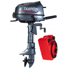 Мотор лодочный Tarpon F5S + бак 12 литров