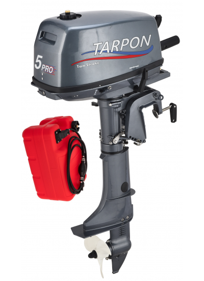Мотор лодочный Tarpon Т 5S PRO + бак 12 литров