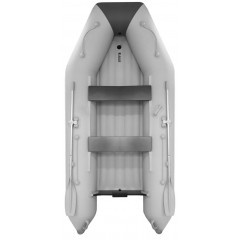 Лодка ПВХ Аква 3600 НДНД светло-серый / графит