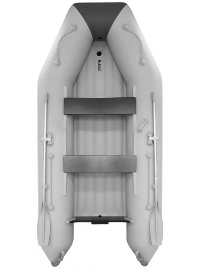 Лодка ПВХ Аква 3400 НДНД светло-серый / графит