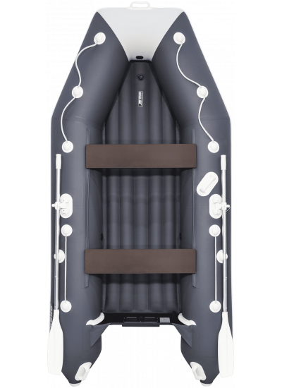 Лодка ПВХ АКВА 3200 НДНД графит / светло-серый