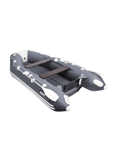 Лодка ПВХ АКВА 3200 НДНД графит / светло-серый