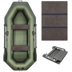 Лодка ПВХ АКВА-МАСТЕР 280 СТ(слань, транец) зеленый