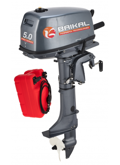 Мотор лодочный Байкал T5.0 PRO SERIES с выносным баком 12л
