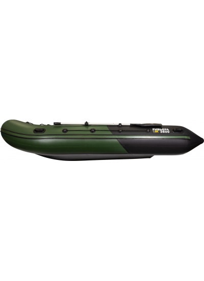 Лодка ПВХ Ривьера Максима 3600 СК "Комби" зелено-черный