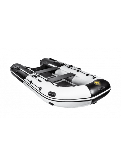 Лодка ПВХ Ривьера Максима 3600 СК "Комби" светло-серый/черный