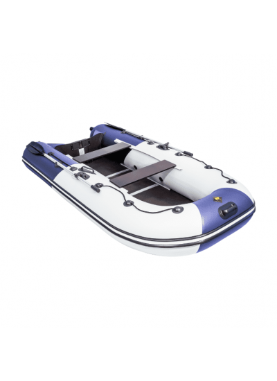 Лодка ПВХ Ривьера Компакт 3200 СК "Комби" светло-серый/синий