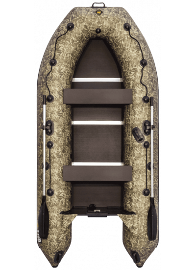 Лодка ПВХ Ривьера Компакт 3400 СК "Камуфляж" камыш