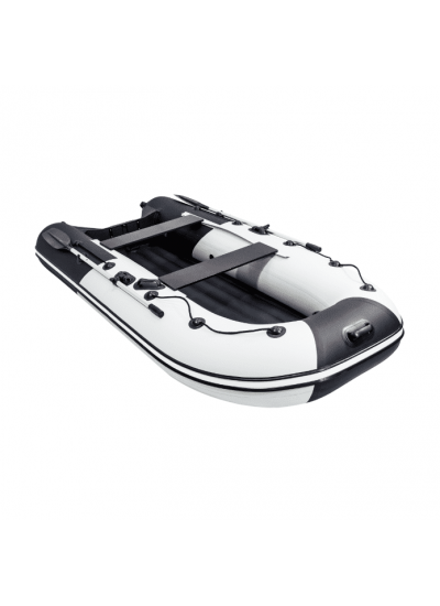 Лодка ПВХ Ривьера Компакт 3200 НДНД "Комби" светло-серый/черный