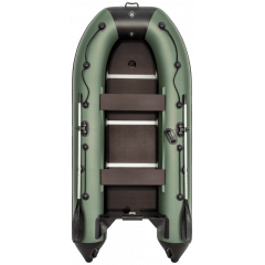 Лодка ПВХ Ривьера Компакт 3200 СК "Касатка" зеленый/черный