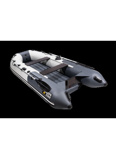 Лодка ПВХ Ривьера Компакт 3200 НДНД "Комби" светло-серый/графит