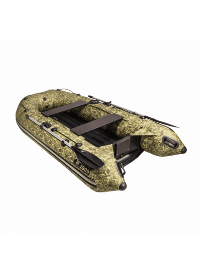 Лодка ПВХ Ривьера Компакт 2900 НДНД "Камуфляж" камыш