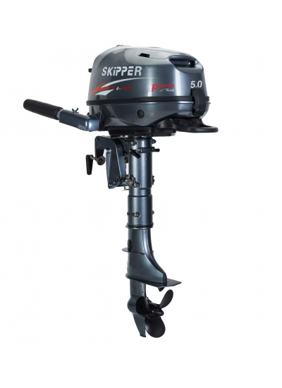 Мотор лодочный Шкипер 5.0 HP POWER PLUS 4-х тактный + выносной бак