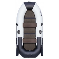 Лодка ПВХ Таймень N 270 С "Комби" светло-серый/черный