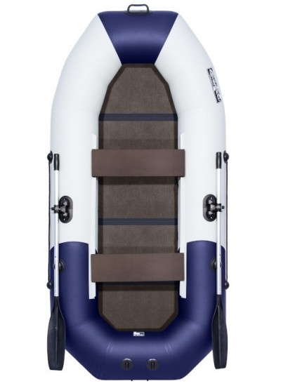 Лодка ПВХ Таймень N 270 С "Комби" светло-серый/синий