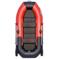 Лодка ПВХ Таймень N 270 С "Комби" красный/черный