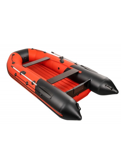 Лодка ПВХ Таймень NX 3400 НДНД "Комби" красно-черный