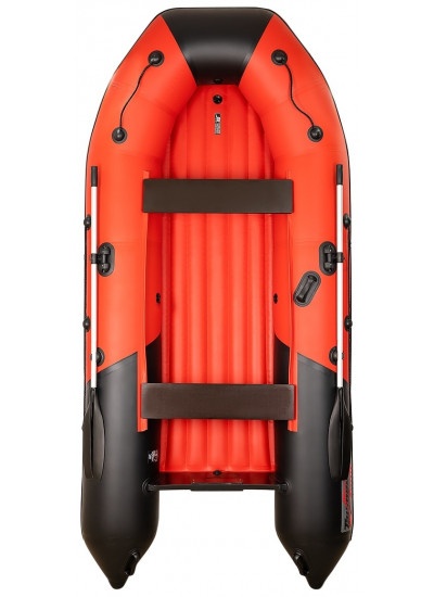 Лодка ПВХ Таймень NX 3400 НДНД "Комби" красно-черный
