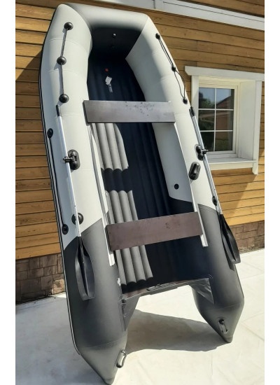 Лодка ПВХ Таймень RX 3900 НДНД светло-серый/черный Лодка ПВХ Таймень RX 3900 НДНД светло-серый/черный